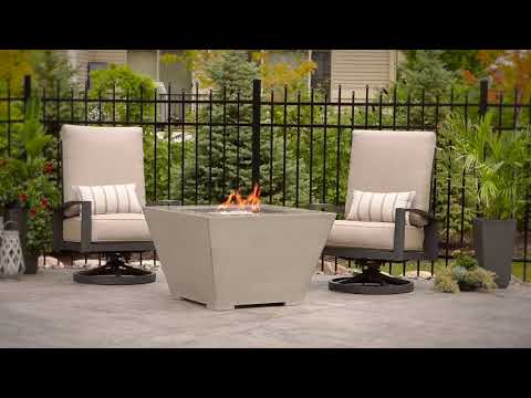 The Outdoor GreatRoom Company Cove 38-Inch Trapezoid Gas Fire Pit