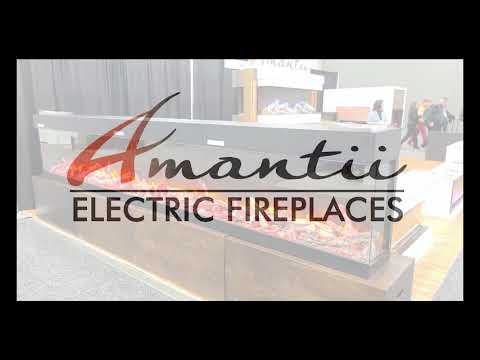 Amantii Tru-View Bespoke Indoor/Outdoor Built-In 3-Sided Smart Electric Fireplace