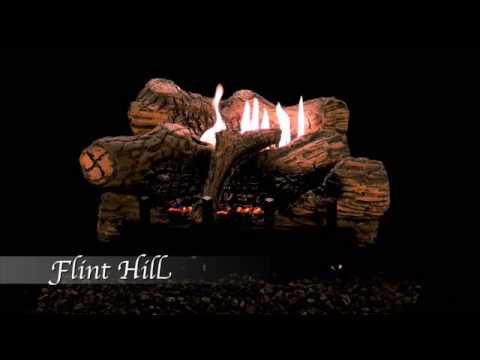 White Mountain Hearth VFD26FMxx Vail Ventless Special Edition Fireplace/Mantel Combo with Contour Burner, Ceramic Fiber Log Set and Flint Hill Log Set, 26-Inches