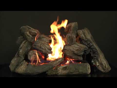White Mountain Hearth LKFxx-V-ER-KIT Kensington Forest Ceramic Fiber Complete Fireplace Gas Log Set
