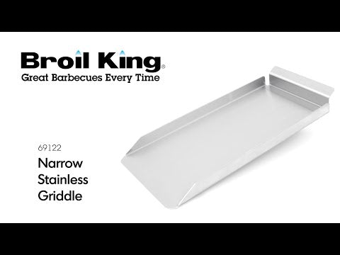 Broil King 69122 Narrow Stainless Steel Griddle