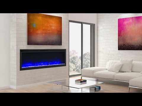 SimpliFire SF-ALLP Allusion Platinum Linear Electric Fireplace