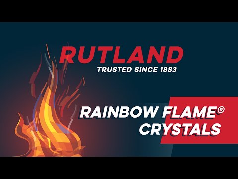 Rutland Rainbow Flame Crystals, Short Stick