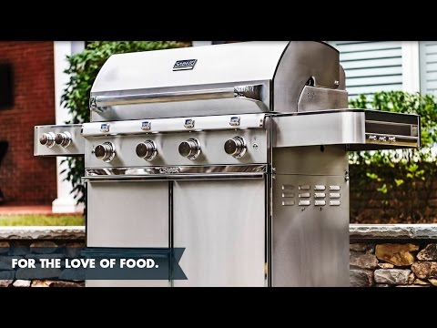 Saber R33CC1017 2-Burner Deluxe Freestanding Infrared Grill, Black, 20-Inches