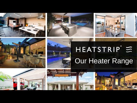 HEATSTRIP Intense 240V Outdoor Electric Patio Heater with Remote and App, Black