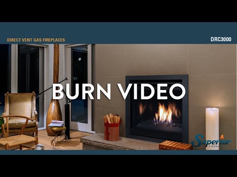 Superior DRC3000 40-Inch Direct Vent Contemporary Gas Fireplace