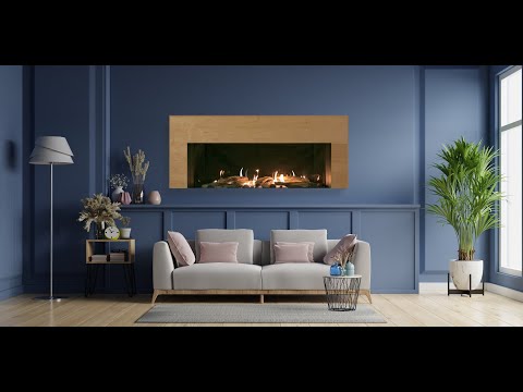 Sierra Flame VIENNA-40 40-Inch Vienna Direct Vent Built-In Linear Gas Fireplace