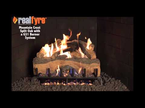 Real Fyre MCO Mountain Crest Oak Vented Gas Log Set, ANSI Certified
