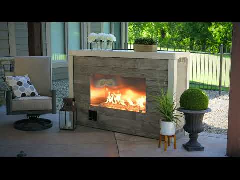 The Outdoor GreatRoom Company RLFP-LIN Linear Ready To Finish Single Sided Fireplace