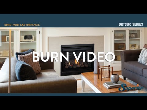 Superior DRT 3500 45-Inch Direct Vent Traditional Gas Fireplace