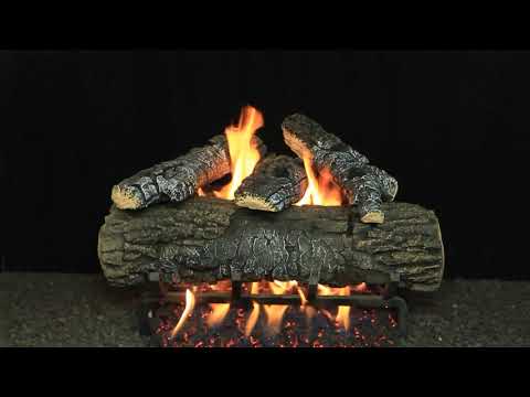 Hargrove Blazing Pecan Vented Gas Log Set with RGA/ANSI Certified Burner (HGBPSAA-EHB-RGA)
