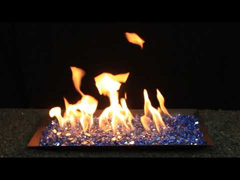 Hargrove 30-Inch Full Pan Vented Gas Fire Glass Set with Burner Kit (HGFG30-FPB)
