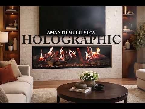 Amantii Signature Multiview Holo 3-Sided Built-In Smart Electric Fireplace