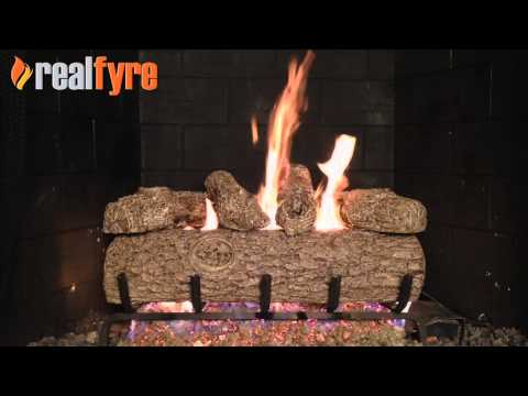 Real Fyre R Golden Oak Vented Gas Log Set, ANSI Certified