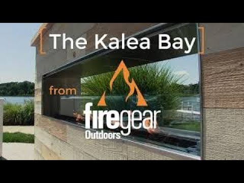 Firegear OFP-72LECO-LED Kalea Bay Linear Outdoor Fireplace, 72-Inch