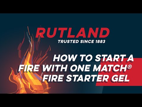 Rutland One Match Fire Starter Gel, 32 fl oz