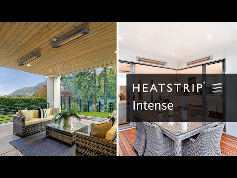 HEATSTRIP Intense 240V Outdoor Electric Patio Heater with Remote and App, White