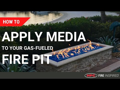 HPC Fire Penta Electronic Ignition Gas Fire Pit Kit with Round Flat Pan and Torpedo Burner