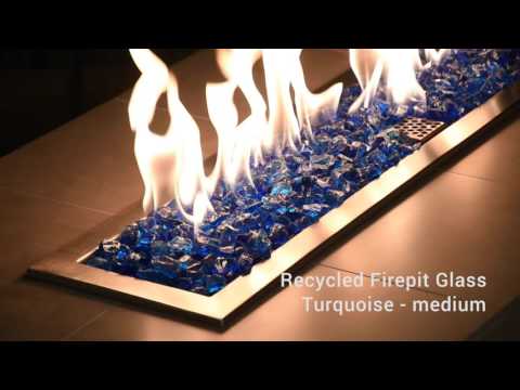 American Fire Glass 3/4-Inch Recycled Fire Glass, 10-Pounds, Turquoise
