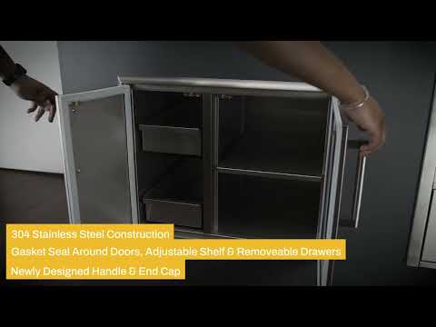 Coyote Stainless Steel Dry Pantry, 31-Inch