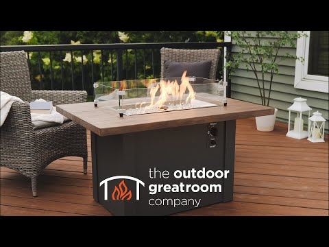 The Outdoor GreatRoom Company Havenwood Linear Gas Fire Table, 62-Inches