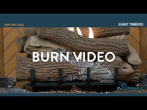 Superior LMFGT-OUT Vent-Free Concrete Giant Timbers Outdoor Gas Log Set