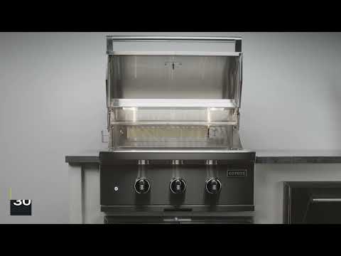 Coyote SL-Series Stainless Steel Freestanding 30-Inch Gas Grill