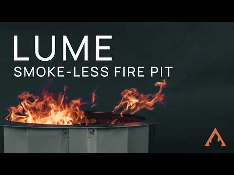 Firegear LUME Multisided Smokeless Wood Burning Fire Pit with Sear Cooking Surface, 21-Inches