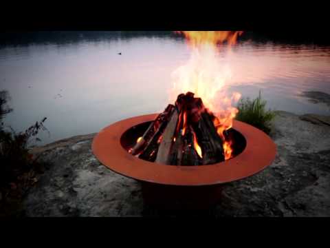 Fire Pit Art Saturn Wood Fire Pit