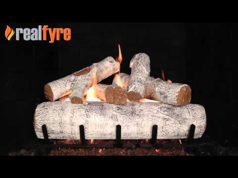 Real Fyre W White Birch Vented Gas Logs Only