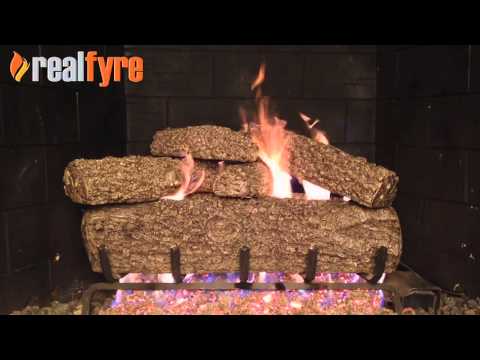 Real Fyre PO Post Oak Vented Gas Log Set, ANSI Certified