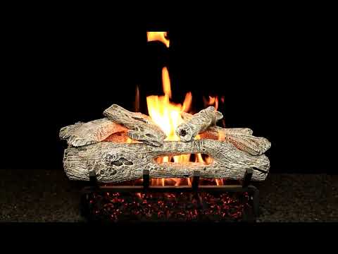 Hargrove Driftwood Vented Gas Log Set with ANSI Certified Hidden Control Burner Kit (HGDRSAA-HCB-ANSI)
