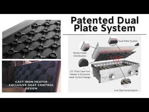 Le Griddle Ranch Hand Built-In Electric Griddle