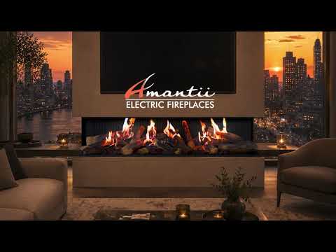Amantii Signature Multiview Holo 3-Sided Built-In Smart Electric Fireplace