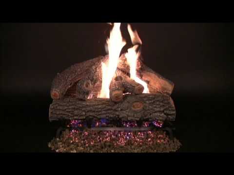 Rasmussen S-Kit Frosted Oak Series Complete Fireplace Log Set