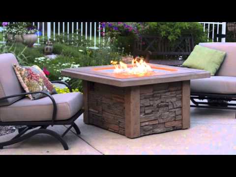 The Outdoor GreatRoom Company CFPDSI-SQ Square Crystal Fire Plus Stainless Steel Gas Burner, Bowl Pan