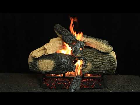 Hargrove Supreme Ponderosa See-Through Vented Gas Log Set with ANSI Certified Burner (HGSPSST-STB-ANSI)