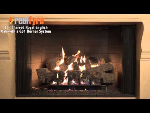Real Fyre CHB Charred Royal English Oak Vented Gas Log Set