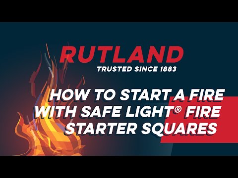 Rutland Safe Lite Fire Starter Squares, 144 Squares