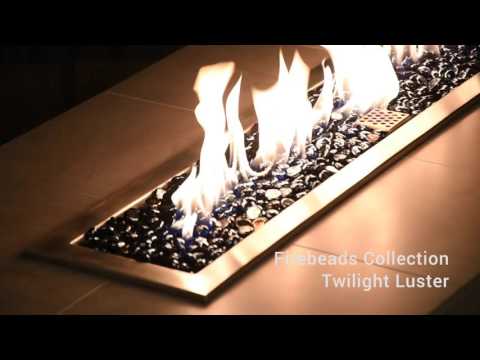 American Fire Glass 1/2-Inch Fire Glass Beads, 10-Pounds, Twilight Luster