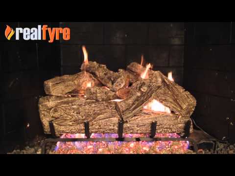 Real Fyre RRO Rugged Oak Vented Gas Log Set, ANSI Certified