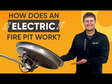 HPC Fire Penta or Round Electronic Ignition Gas Fire Pit Kit with Round Bowl Pan