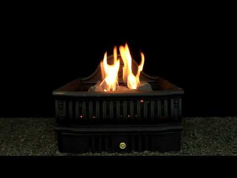 Hargrove Olde World Basket Vented Gas Log Set with Burner Kit and Manual Safety Pilot Kit, 19-Inch (HGOB191T)