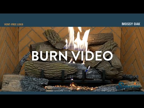 Superior LMFMO-OUT Vent-Free Concrete Mossy Oak Outdoor Gas Log Set