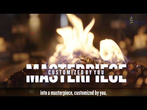 American Fire Glass Round Stainless Steel Fire Pit Burner