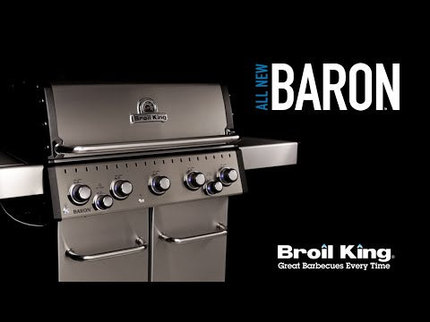 Broil King BR-440 Baron 440 Pro 4-Burner Gas Grill with Side Burner, 57-Inches