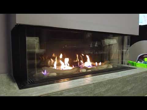 Sierra Flame TOSCANA-58 58-Inch Toscana 3-Sided Direct Vent Built-In Linear Gas Fireplace