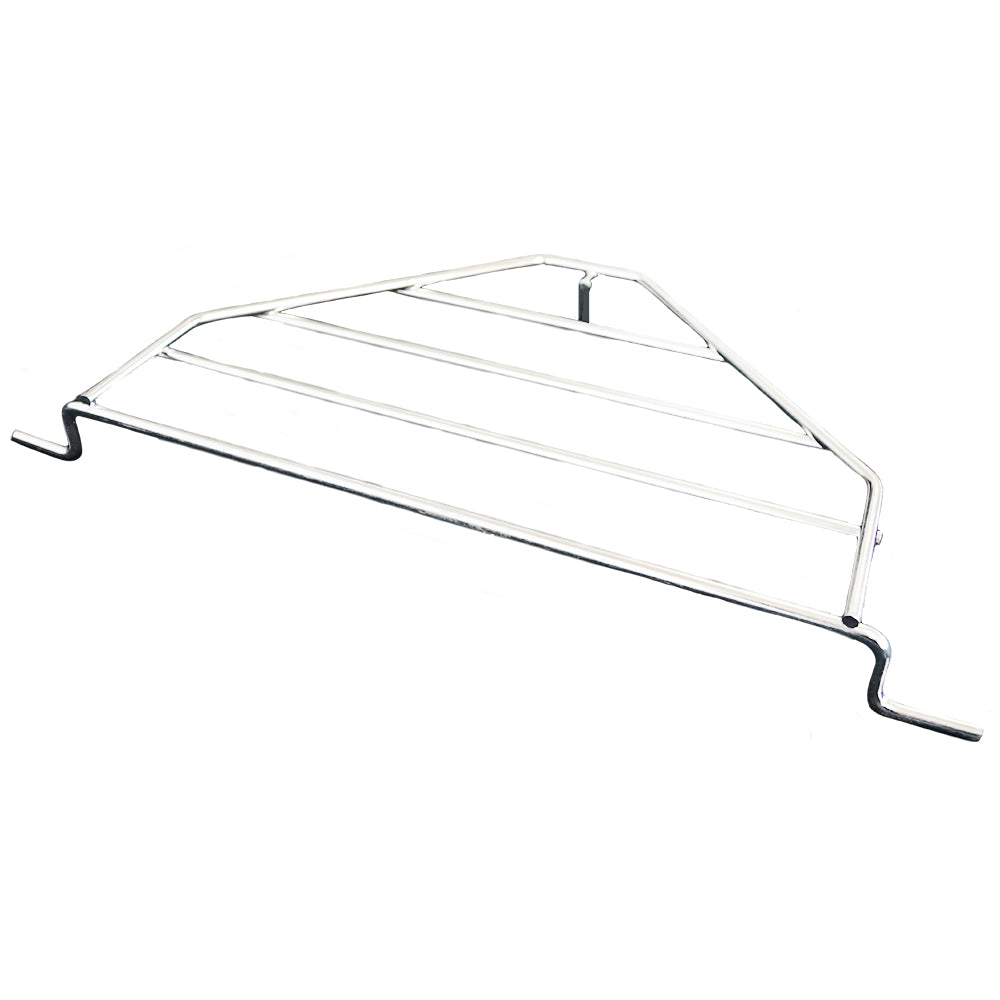 Metal extension rack with curved bars and two side handles